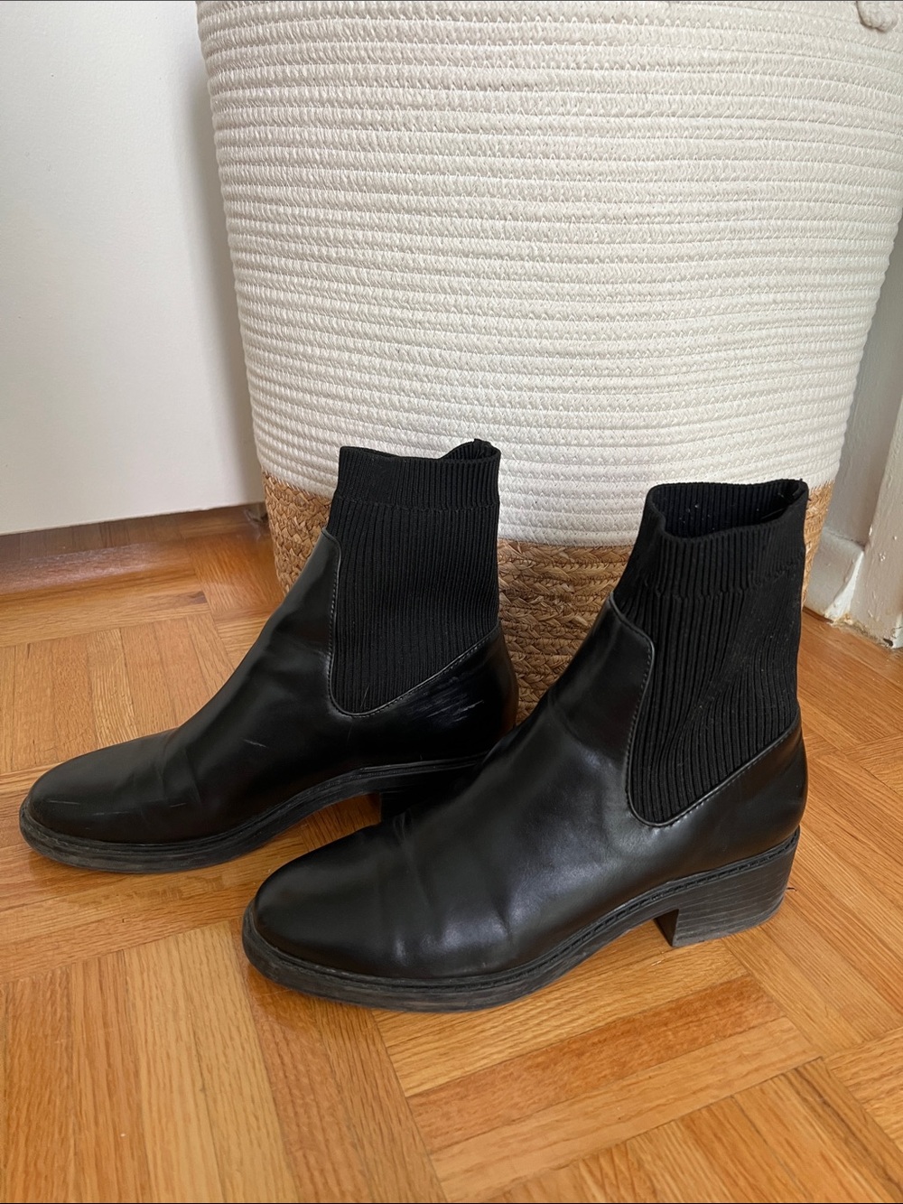 Black Women’s Chelsea Ankle Boots - Classic Slip-On Style
